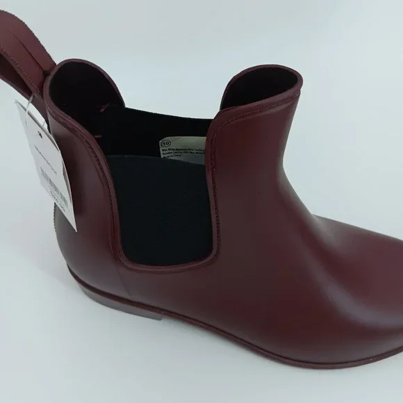 A NEW DAY BURGUNDY CHELSEA WATERPROOF BOOTS SIZE 7 - Picture 11 of 13
